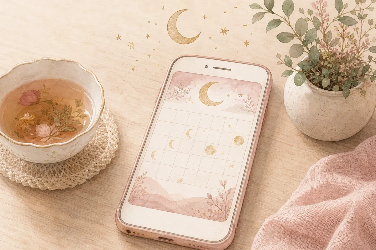 スマホで運がいい日がわかる開運カレンダーアプリのイメージ